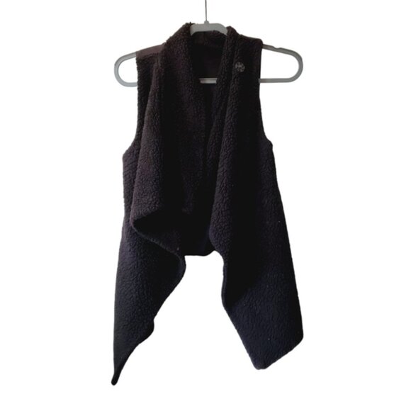 Alo Yoga Teddy Sherpa Fleece Wrap Cozy Vest Outdoor Yoga S/M - Picture 2 of 7